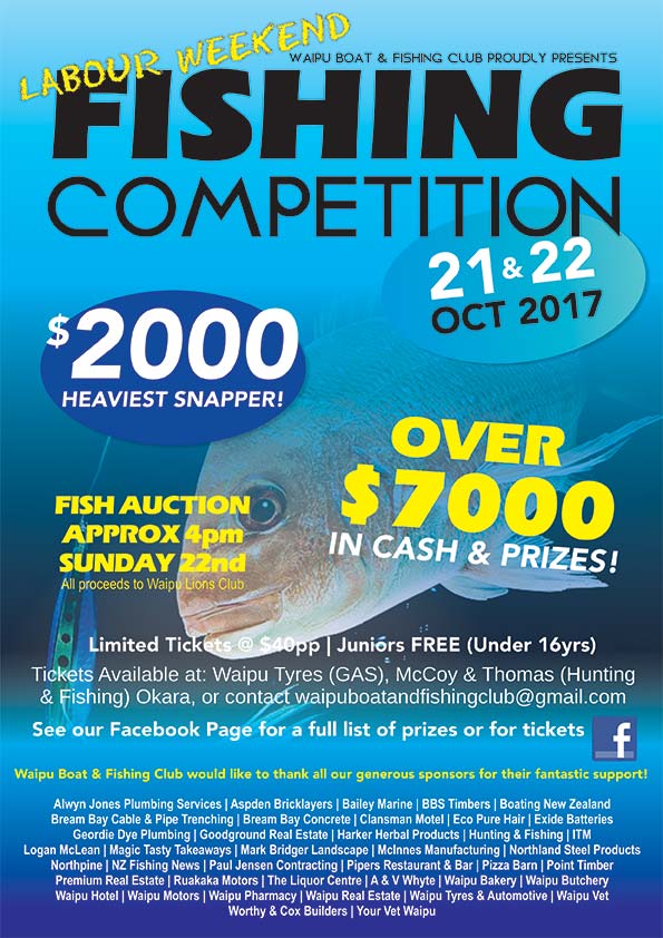 Labour Weekend Fishing Competition